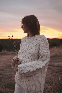 Bohemian Girl In Nature