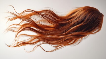 long straight wigs with a fly fall explosion hairstyle the wig hair of a brown woman floats in midair cloud throw wind blowing through a straight brown wig isolated a white backgroun