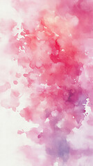 Fototapeta premium Delicate Pink Watercolor Background Evokes a Sense of Softness and Tranquility in Pastel Shades