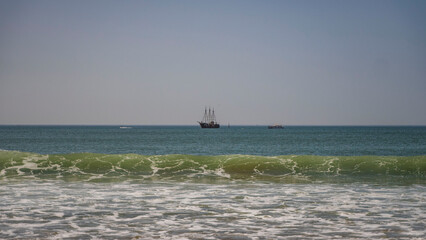 maroko piasek plaża agadir góra ocean piękny krajobraz afryka © Tymoteusz