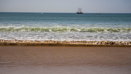 maroko piasek plaża agadir góra ocean piękny krajobraz afryka © Tymoteusz