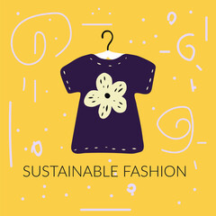 Clothing secondhand sustainable fashion vector