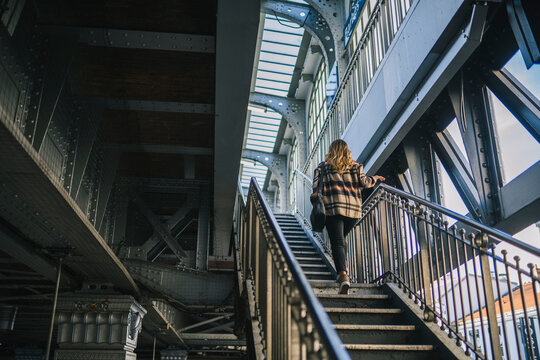 Woman in Metro Station in Paris
