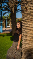 młoda dziewczyna palma maroko afryka hawaje  © Tymoteusz