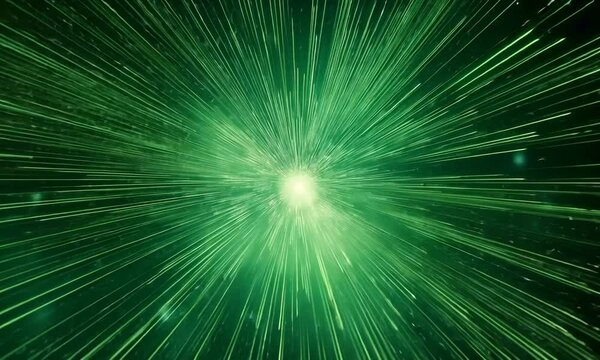 future speed green color technological ai generated video