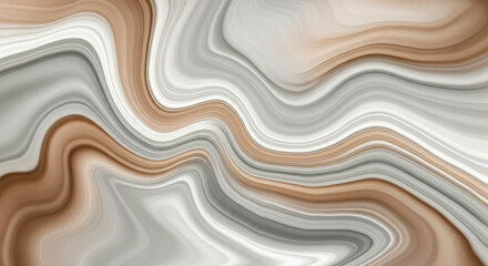 Obraz premium Abstract Earth Tones: Swirling Marble Texture in Beige and Gray Hues