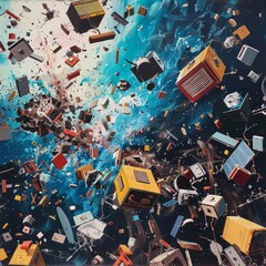 The Vortex of Technological Debris and Cosmic Chaos