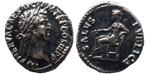 Imperio Romano, Nerva Imperial Romana AR Denário. Roma, 97 d.C.