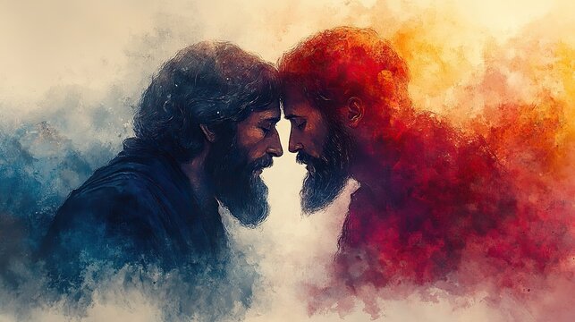 parable of the prodigal son the return of the prodigal son digital watercolor painting
