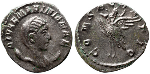 Imperio Romano
DIVA Imperial Romana MARINIANA (falecida antes de 253). Antoniniano. Viminácio....