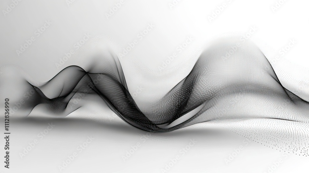 Aufkleber single line drawing style simple lines consisting of two curves above and below the white background bell curve lin