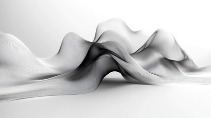 single line drawing style simple lines consisting of two curves above and below the white background bell curve lin