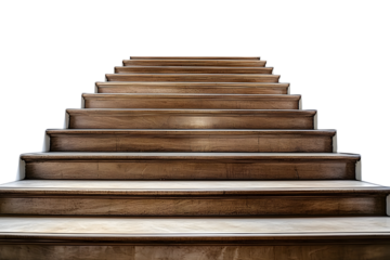 Staircase with stairs in PNG isolated on transparent background