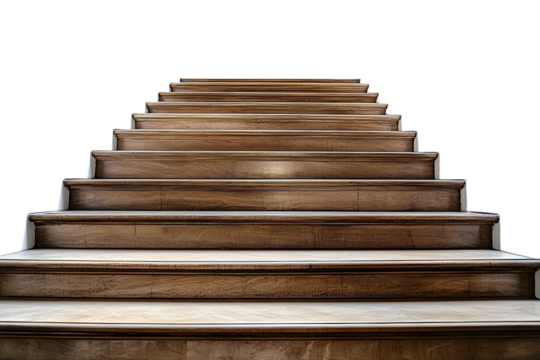 Staircase with stairs in PNG isolated on transparent background