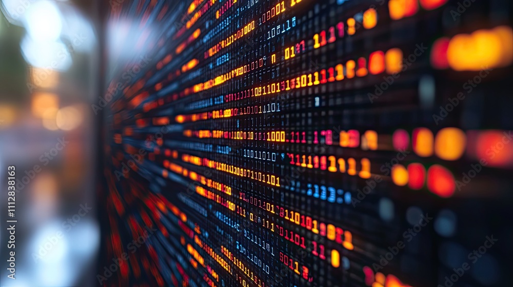 Poster software developer program codes flowing in the background wallpaper 3d smoot