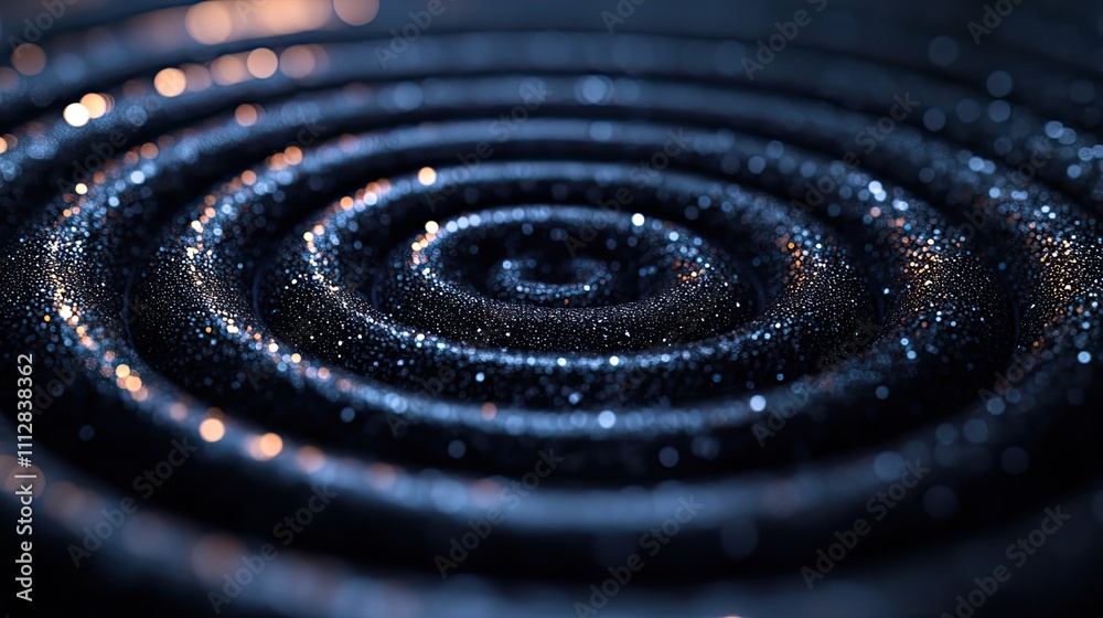 Poster spreading circles on dark background motion hypnotic animation with expanding circles from center centralized circles with hypnotic effect on black backgroun