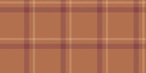 Rag tartan seamless check, minimal vector pattern texture. Network textile background fabric plaid in orange and red colors.