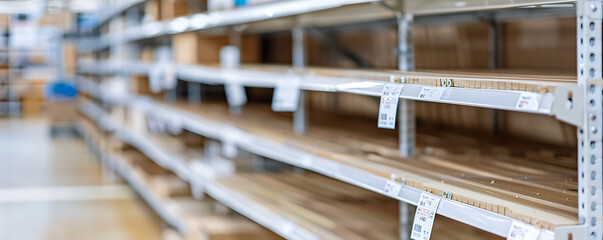 Economic impact of supply chain disruptions empty shelves and inventory shortages