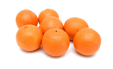 Nice fresh orange isolated on a white background