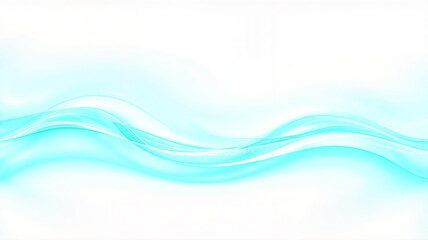 Fototapeta premium Elegant light blue waves on a white background