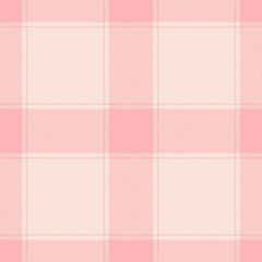 Panel vector textile seamless, outside fabric check texture. Girly background tartan plaid pattern in light color.