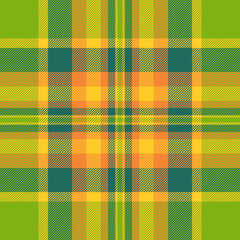 Plaid check texture of background tartan vector with a fabric textile pattern seamless.