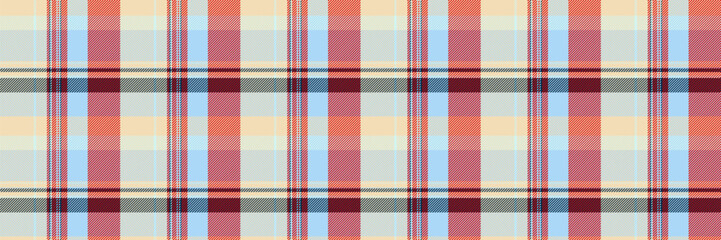 Celebrate check textile tartan, british seamless background vector. Stripped pattern texture fabric plaid in cyan and wheat colors.