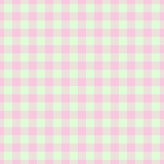 Old check fabric pattern, wedding background vector texture. Grunge tartan textile plaid seamless in light color.
