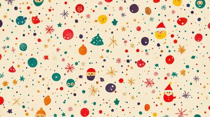 Delightful christmas snowflakes pattern festive background digital art cheerful environment playful viewpoint holiday concept