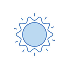 Sun vector icon