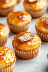 Indulge in the sweet decadence of these golden-topped treats.  A perfect blend of textures and flavors awaits.
