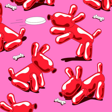 Ballon dog pattern