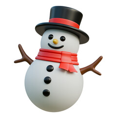 Smiling Snowman Friend