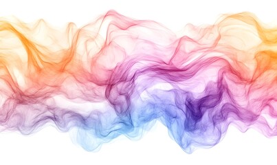 Obraz premium Abstract colorful smoke wave background.