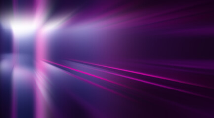 Dark abstract background with neon lines and shapes.
