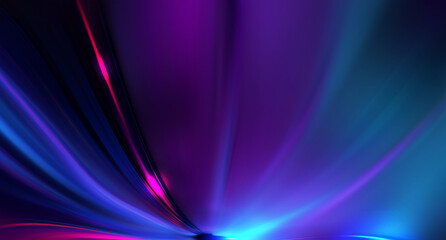 Dark abstract background with neon lines and shapes.