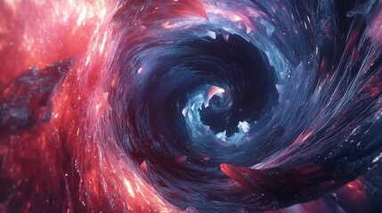 Interstellar Spiral Gateway to Infinity - made with Generative AI
