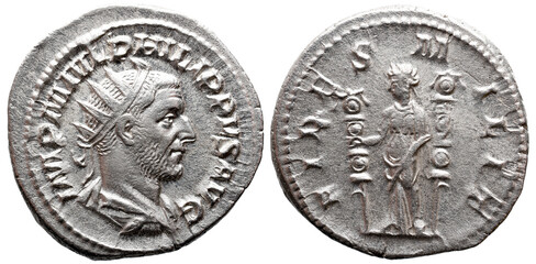 PHILIP I 'O ÁRABE' (244-249). Antoniniano. Roma. Edição dos Jogos Saeculares/1000º Aniversário de Roma.