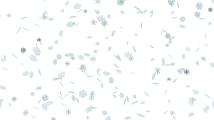 Obraz premium snowflakes on transparent background 