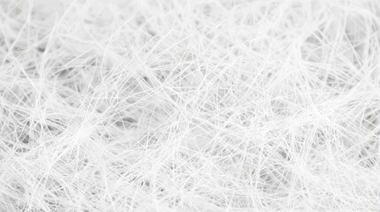 A close up of a pile of white yarn