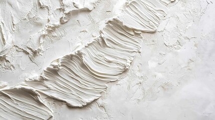 a close up of a white wall with a lot of paint on it