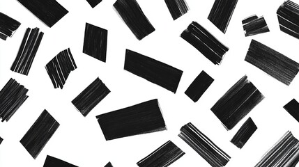 Obraz premium a black and white pattern of squares on a white background