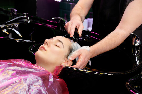 Relaxing Hair Wash Experience at a Modern Hair Salon