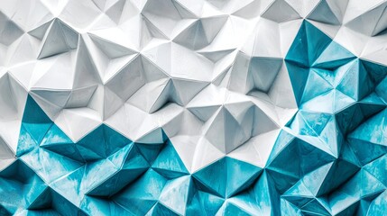 Obraz premium a close up of a blue and white wall with a pattern on it