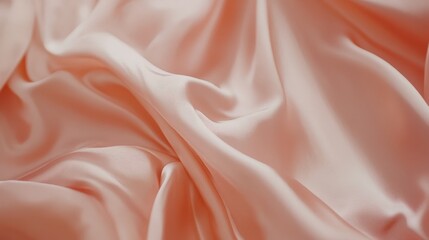 Obraz premium A close up shot of a pink satin fabric
