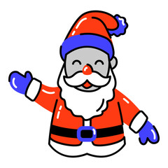 Christmas Colored outline icons pack