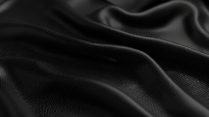 Fototapeta premium A close up shot of a black leather texture