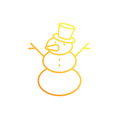 Snowman vector icon