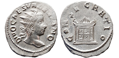 Imperio Romano
Imperial Romano DIVUS VALERIAN II (falecido em 258). Antoniniano. Roma