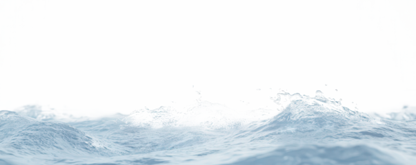 A large body of water with a lot of waves